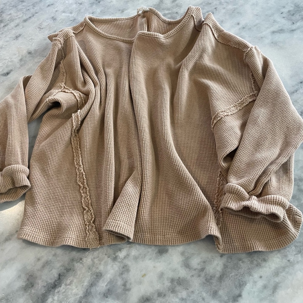Together Women's Beige Cardigan Sweater